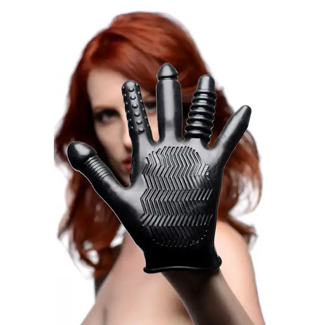 Master Series - Pleasure Poker Glove. Wielofunkcyjna rękawica do intensywnej stymulacji 