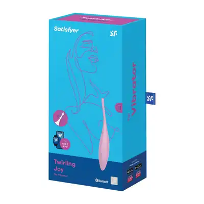 Satisfyer - Twirling Joy Pink. Precyzyjny wibrator do stymulacji łechtaczki i miejsc erogennych, stymulacja cyrkulacyjnymi wibracjami