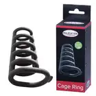 Malesation - Cage Ring. Pierścień erekcyjny na penisa w formie żebrowanej klatki. Niesamowite doznania. Mocna funkcja uciskowa. 