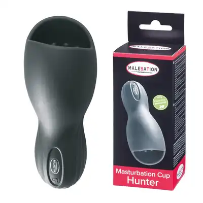 Malesation -Masturbation Cup Hunter USB. Nowoczesny masturbator męski z wibracjami
