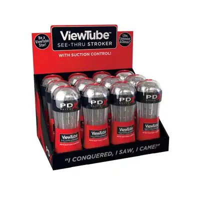 Viewtube See-Thru Stroker 12PC Transparent