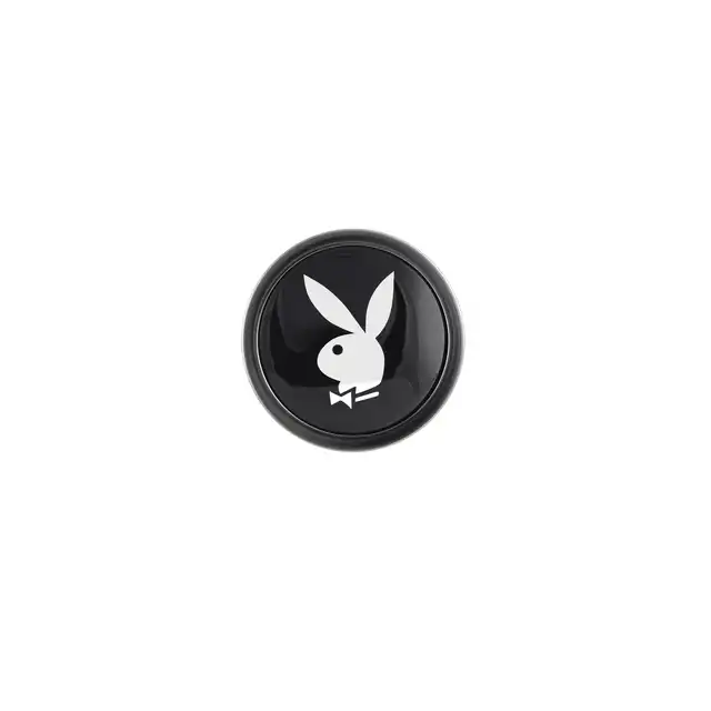 Playboy - Tux Large - duża wtyczka analna w srebrnym kolorze. Luksusowe doznania z ekskluzywną marką