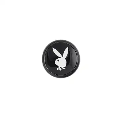 Playboy - Tux Large - duża wtyczka analna w srebrnym kolorze. Luksusowe doznania z ekskluzywną marką