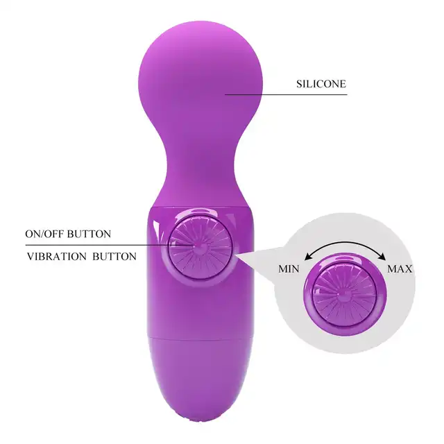 Pretty Love - Mini Stick Little Cute Purple. Niewielka różowa magiczna różdżka o ogromnej mocy, przynosi maksimum przyjemności i pozwala na eksperymentowanie