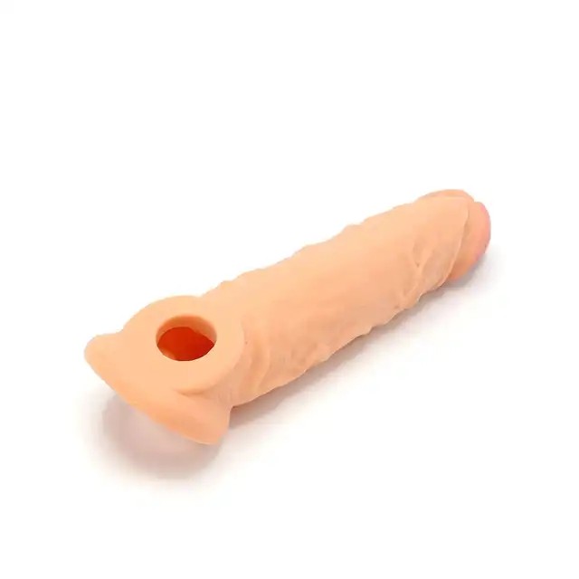 Kiotos - Realistic Sleeve 20 cm - realistyczna przedłużka na penisa dodająca długości i objętości! 