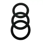 Malesation – Cock Ring Set. Zestaw klasycznych ringów silikonowych. Wytrzymały materiał i różne średnice