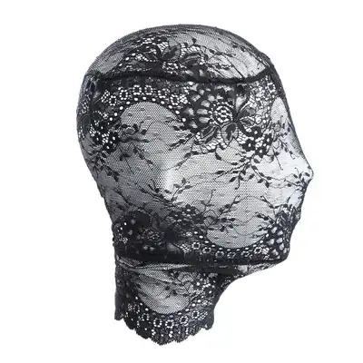 Oproducts - Fany Lace Hood Cover - półprzezroczysta maska z koronki idealnie dopasowująca się do twarzy