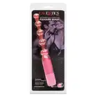 CalExotics - Vibrating Pleasure Beads. Wibrujące kulki analne z miękkiego i elastycznego materiału, intensywne wibracje, idealne dla początkujących