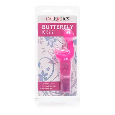 CalExotics - Butterfly Kiss. Wibrator do stymulacji punktu G i łechtaczki, motylek z trzepoczącymi skrzydełkami