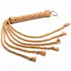 Master Series - Swashbuckler Rope Flogger. Bat z 6 końcówkami i węzełkami. Mocne, naturalne doznania