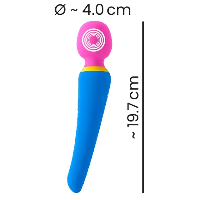 Bunt. - Wand Vibrator. Nowoczesna magiczna różdżka dla zbuntowanych i odważnych. Modne kolory i precyzyjna główka z silnymi wibracjami. 