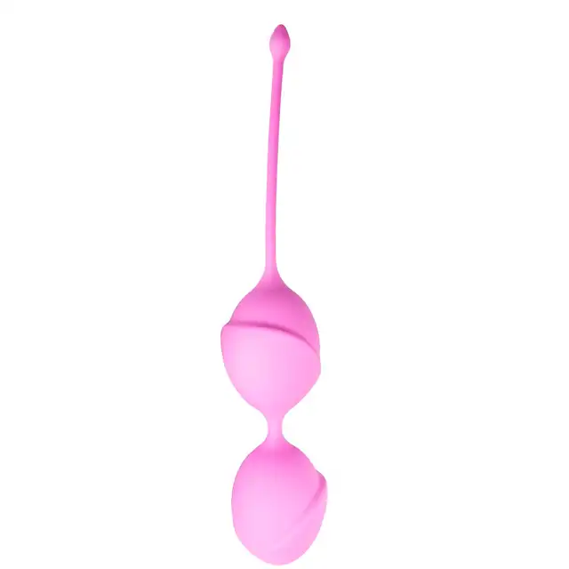 Easy Toys - Jiggle Mouse Pink. Różowe silikonowe kulki gejszy do treningu mięśni dna miednicy, naturalne wzmocnienie doznań