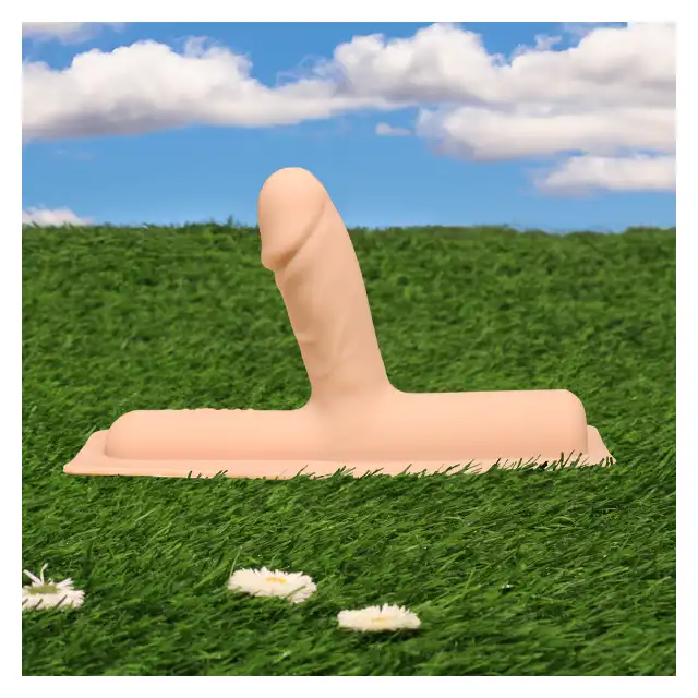 Cowgirl - Bronco Silicone Attachment. Cielista nakładka na sexmaszynę z profilowanym dildem. 