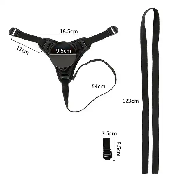 Kiotos - BDSM Suction Cup Harness - unikalna uprząż z opcją przypięcia wybranego dilda z przyssawką. Regulowane paski