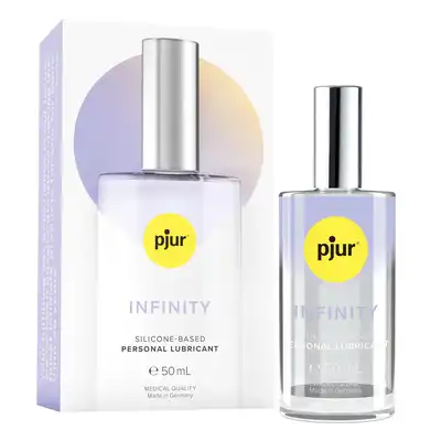 Pjur - Infinity Silicone Lubricant. Lubtykant silikonowy o długotrwałym nawilżeniu i poślizgu, najwyższej jakości składniki w eleganckim szklanym flakoniku