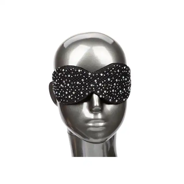 Radiance - Blackout Eye Mask. Zachwycająca czarna maska z błyszczącymi kryształkami