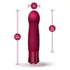 Oh My Gem - Classy Garnet Red - odkryj intensywność przyjemności z klasycznym wibratorem do punktu G w burgundowym kolorze!