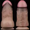 LoveToy - 7'' Dual Layered Platinum Silicone Cock. Realistyczne dildo z dwuwarstwowego silkonu z przyssawką, naturalne doznania i miękkość materiału
