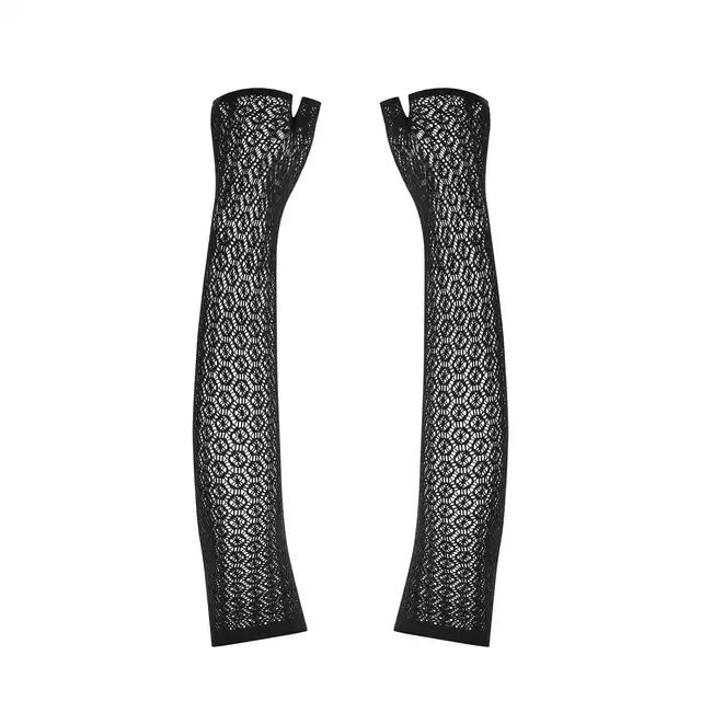 Obsessive- A772 Gloves. Eleganckie mitenki przyciągające spojrzenie, geometryczny wzór optycznie wyszczuplający dłonie