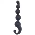 Malesation – Bubble Hook. Silikonowe koraliki analne z wygodnym uchwytem. 17,5 cm długości