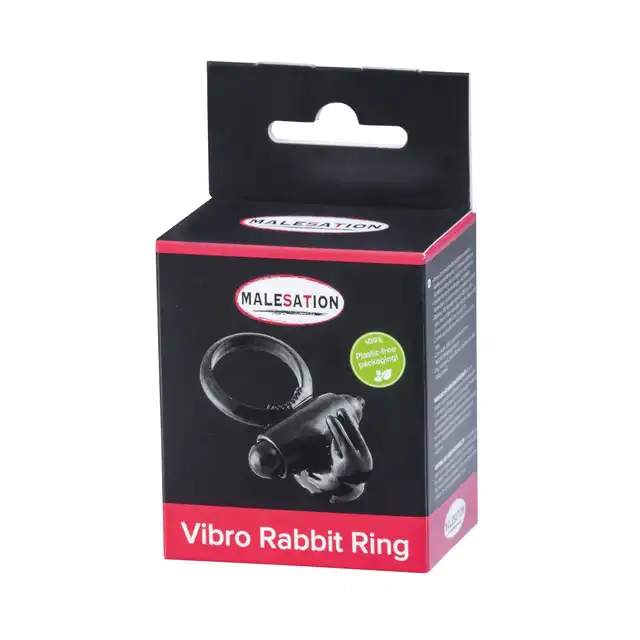 Malesation – Vibro Rabbit Ring. Wibrujący ring na penisa z króliczkiem. Intensywna stymulacja łechtaczki