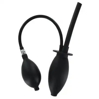 Clean Stream - Inflatable Enema Plug. Pompowana wtyczka z funkcją lewatywy, możliwość odłączenia przewodu