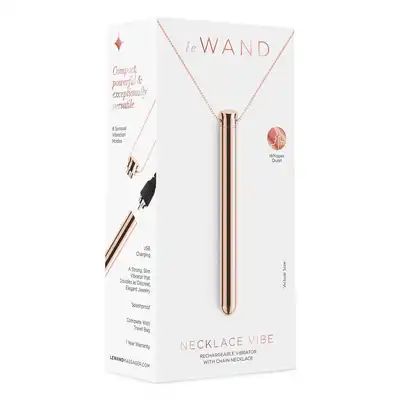 LE WAND LE WAND VIBRATING NECKLACE ROSE GOLD