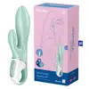Satisfyer - Air Pump Bunny 5+ mint - wibrator z króliczkiem i ekscytującą opcją pompowania końcówki trzonu!
