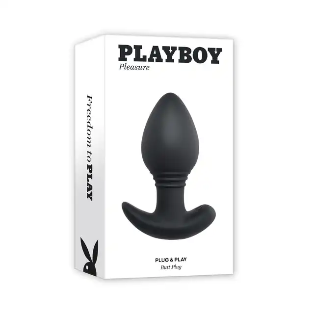 Playboy - Plug &amp; Play - luksusowa wtyczka analna z 10 trybami wibracji. Postaw na wysoką jakość!