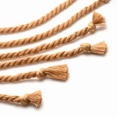 Master Series - Swashbuckler Rope Flogger. Bat z 6 końcówkami i węzełkami. Mocne, naturalne doznania