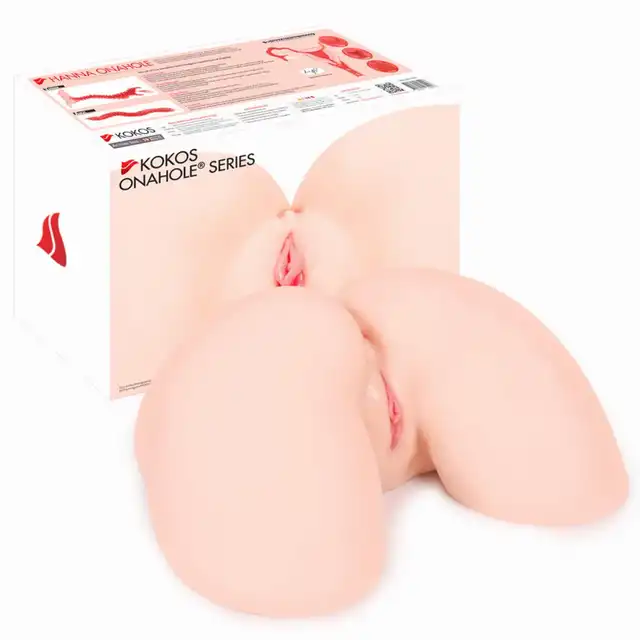 Kokos - Hanna Onahole Real Hips - Hiperrealistyczny masturbator w kształcie rozchylonych kobiecych ud. Super stymulujący anus i wagina na podstawie prawdziwej modelki