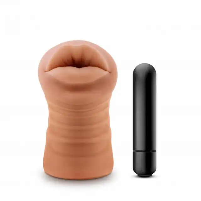 M for Men - Isabella Masturbator With Bullet Mouth. Realistyczny, przyjemny w dotyku masturbator w formie ust 