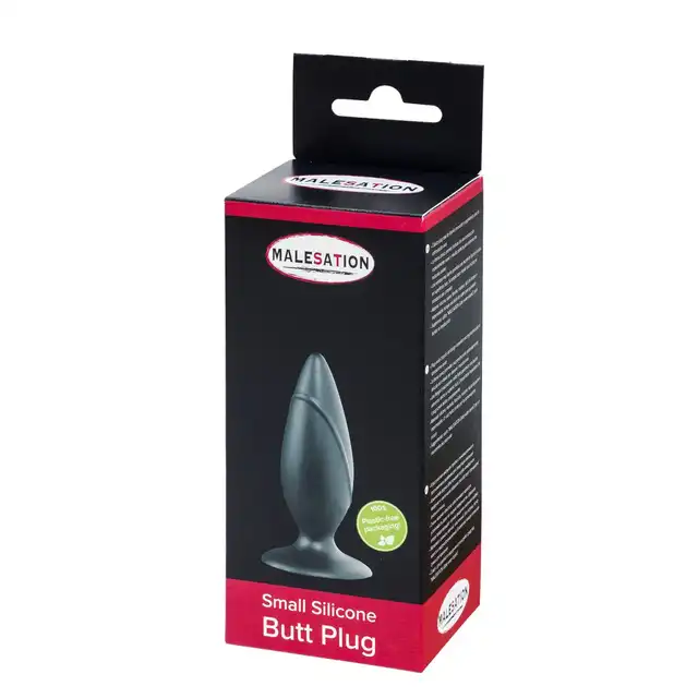 Malesation - Silicone Plug Small. Komfortowa mała wtyczka analna wykonana z silikonu z szeroką podstawą. 