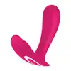 Satisfyer - Top Secret. Dyskretny wibrator podwójny do stymulacji punktu G i łechtaczki, idealny przyjaciel w podróży