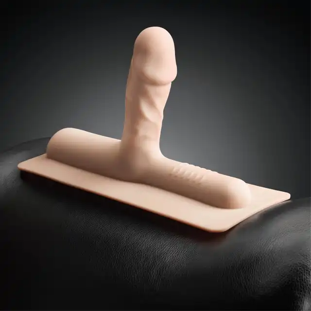 Cowgirl - Bronco Silicone Attachment. Cielista nakładka na sexmaszynę z profilowanym dildem. 
