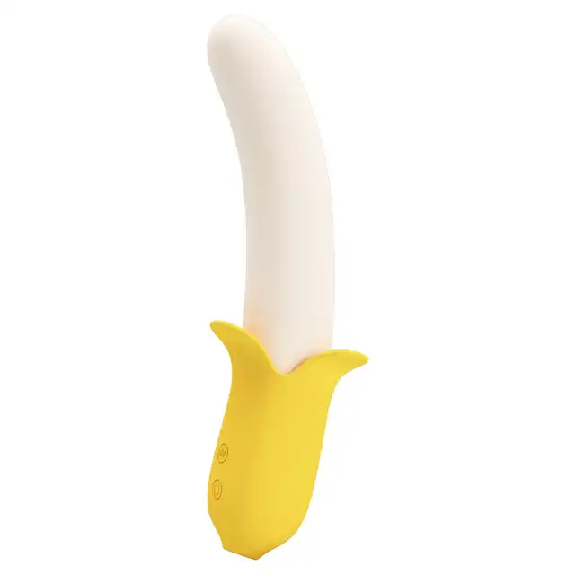 Pretty Love - Banana Geek - wibrator w kształcie banana dla miłośników ciekawych rozwiązań. Wibracje i ruch posuwisty!
