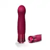 Oh My Gem - Classy Garnet Red - odkryj intensywność przyjemności z klasycznym wibratorem do punktu G w burgundowym kolorze!