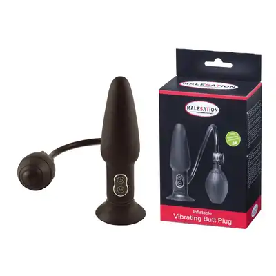 Malesation – Inflatable Butt Plug With Vibration. Pompowana wtyczka analna z wibracjami. Moc doznań. 