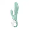 Satisfyer - Air Pump Bunny 5+ mint - wibrator z króliczkiem i ekscytującą opcją pompowania końcówki trzonu!