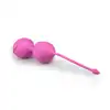 Easy Toys - Jiggle Mouse Pink. Różowe silikonowe kulki gejszy do treningu mięśni dna miednicy, naturalne wzmocnienie doznań