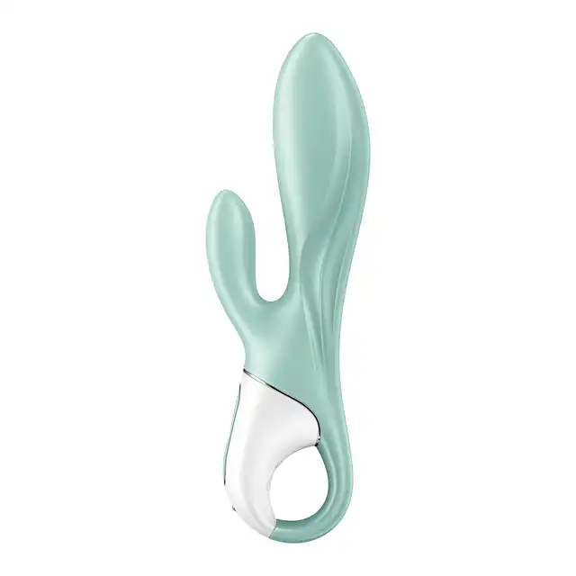 Satisfyer - Air Pump Bunny 5+ mint - wibrator z króliczkiem i ekscytującą opcją pompowania końcówki trzonu!
