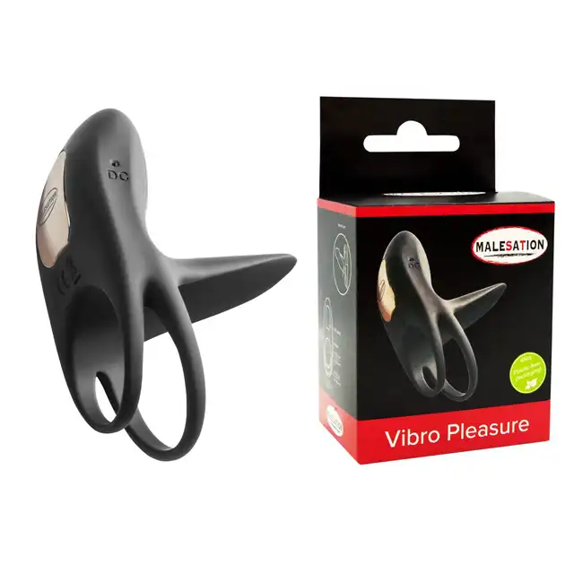 Malesation - Vibro Pleasure. Innowacyjny ring na penisa ze stymulatorem łechtaczki. Niesamowite doznania dla obydwojga. 