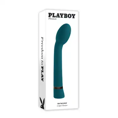 Playboy - On The Spot - rozkosz dokładnie tam gdzie chcesz! Wibrator do punktu G ze specjalnie zaprojektowaną, owalną główką, 