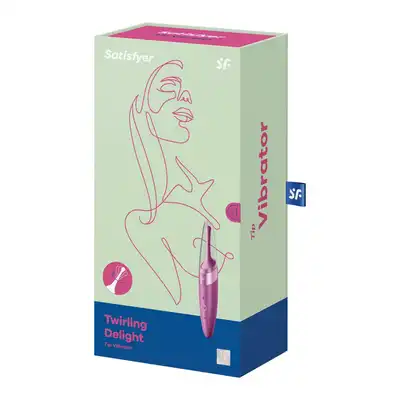 Satisfyer - Twirling Delight Berry. Wibrator łechtaczkowy do precyzyjnej stymulacji małą ruchomą główką, imponujący swoją mocą i eleganckim designem