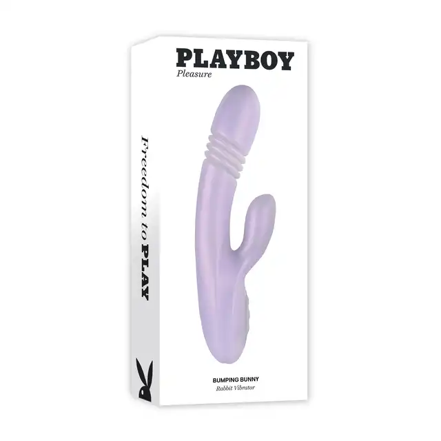 Playboy - Bumping Bunny - wibrator z króliczkiem i trzema opcjami - wibracją, pulsacją i podgrzewaniem! Niesamowite trio przyjemności