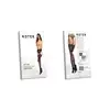 KOTEK - S011 S/M Stockings. Gładkie pończochy z dużą koronką na udzie, pięknie podkreślają nogi. Wykończone zmysłową kwiatową koronką