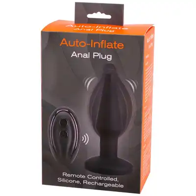 Auto Inflate Anal Plug Black