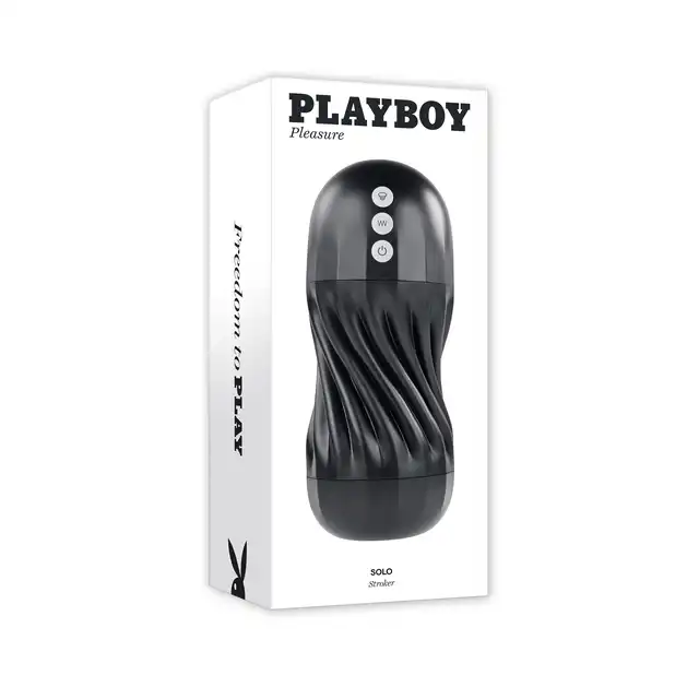 Playboy - Solo Stroker - masturbator idealny do zabawy solo! Ruch spiralny, opcja ssania i wibracji