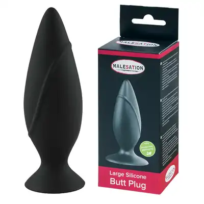 Malesation - Silicone Plug Large. Duża wtyczka analna wykonana z silikonu ze stymulującą powierzchnią 