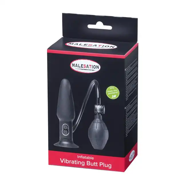 Malesation – Inflatable Butt Plug With Vibration. Pompowana wtyczka analna z wibracjami. Moc doznań. 